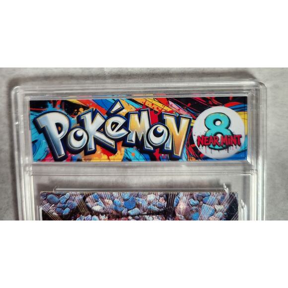 Pokemon #74 Geodude TV Animation Edition 1999 Topps Graded BDG NM 8 - Picture 2 of 6